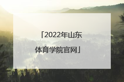 「2022年山东体育学院官网」山东体育学院2022年招生简章官网